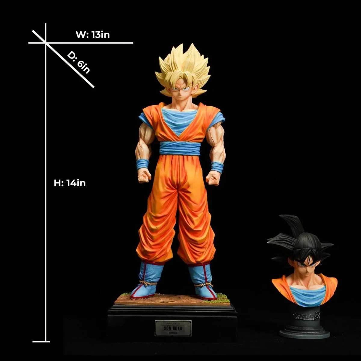【pre order】 Dragon Ball Son Goku 2 Heads Resin Anime Statue| 1:6