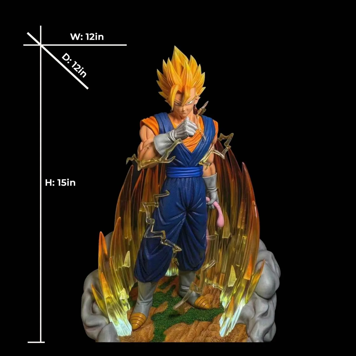 【pre order】Dragon Ball Vegetto & Kidult Goku Resin Statue | 38cm | 1:6