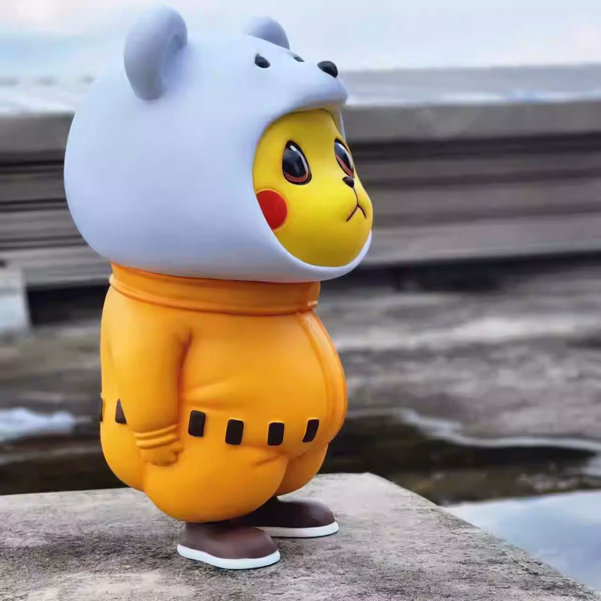 【in Stock】Pikachu Cosplay Bepo 1:1 Resin Statue | 73cm - Image 3