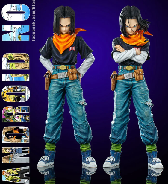 【pre order】 Dragon Ball Villain Android 17 Resin Statue | 30cm | 1:6 Scale - Image 2