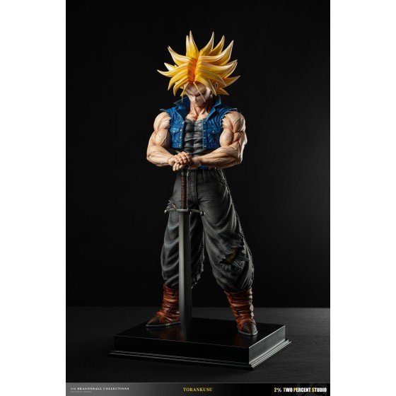 【pre order】Dragon Ball SSJ2 Trunks Resin Statue | 20.87inch | 1:4 Scale - Image 3