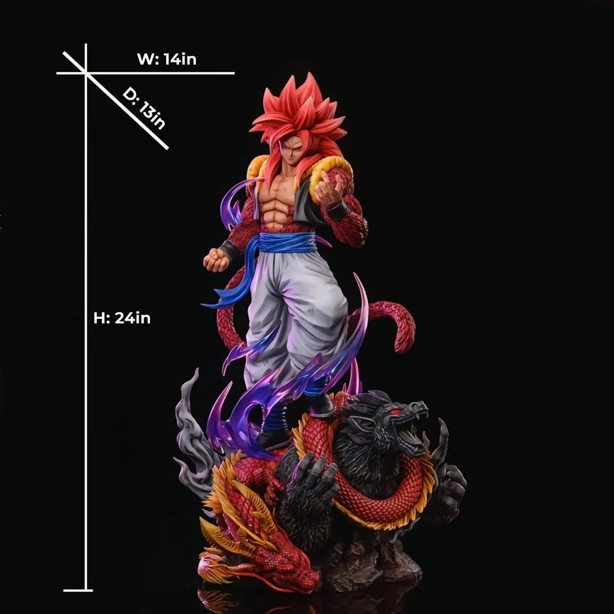 【pre order】Dragon Ball SSJ4 Gogeta Resin Statue | 1/4 | 62cm