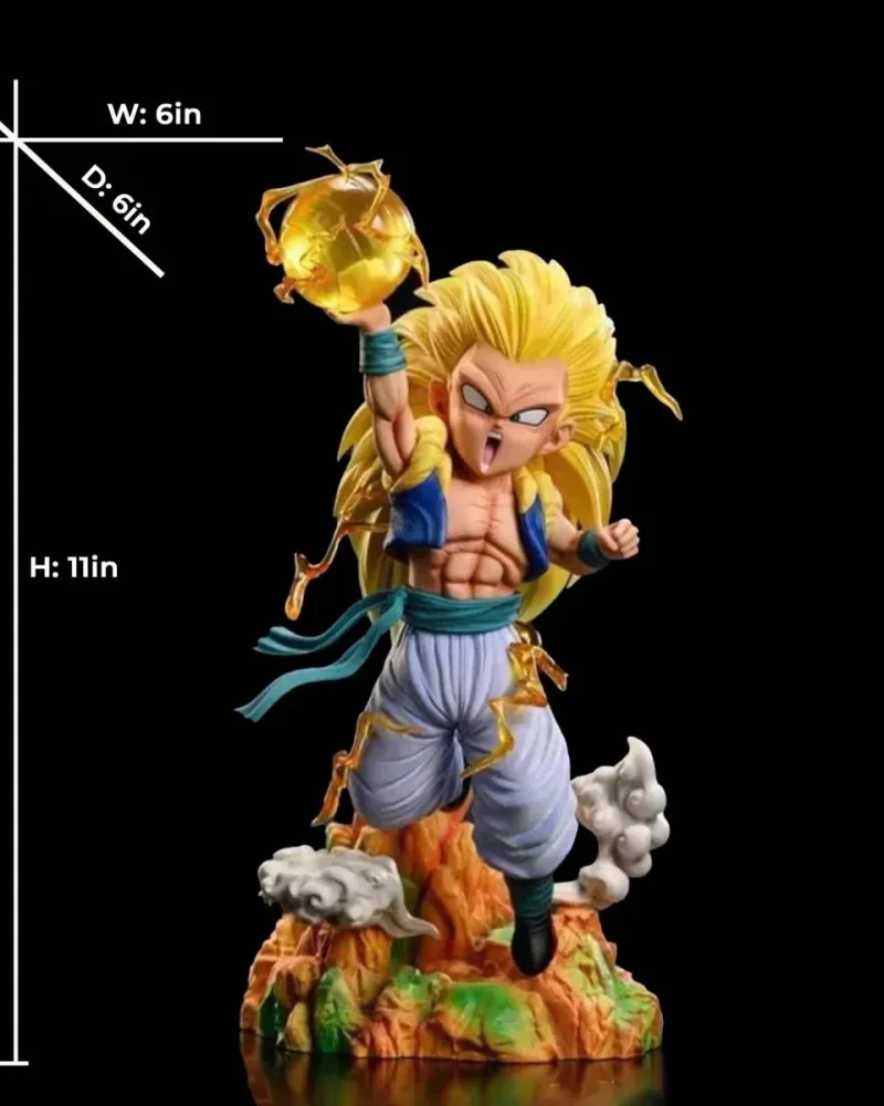 【pre order】SSJ3 Gotenks Resin Statue by Jing Zhi | 29cm