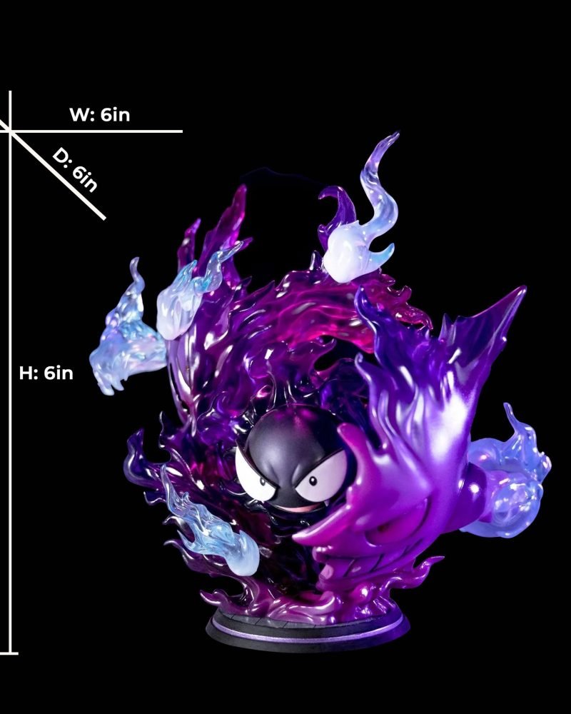 Pokemon Evolution Series Gastly evolute to Gengar Resin Statue | 14cm