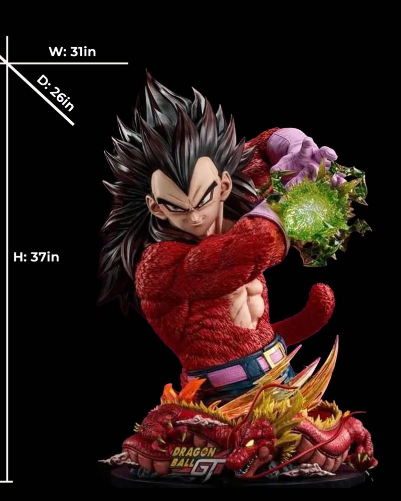 Dragon Ball SSJ4 Goku Vegeta Bust Resin Statue | 94cm | 1:1