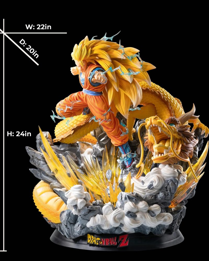Dragon Ball Goku SSJ3 Dragon Fist Resin Statue | 60cm