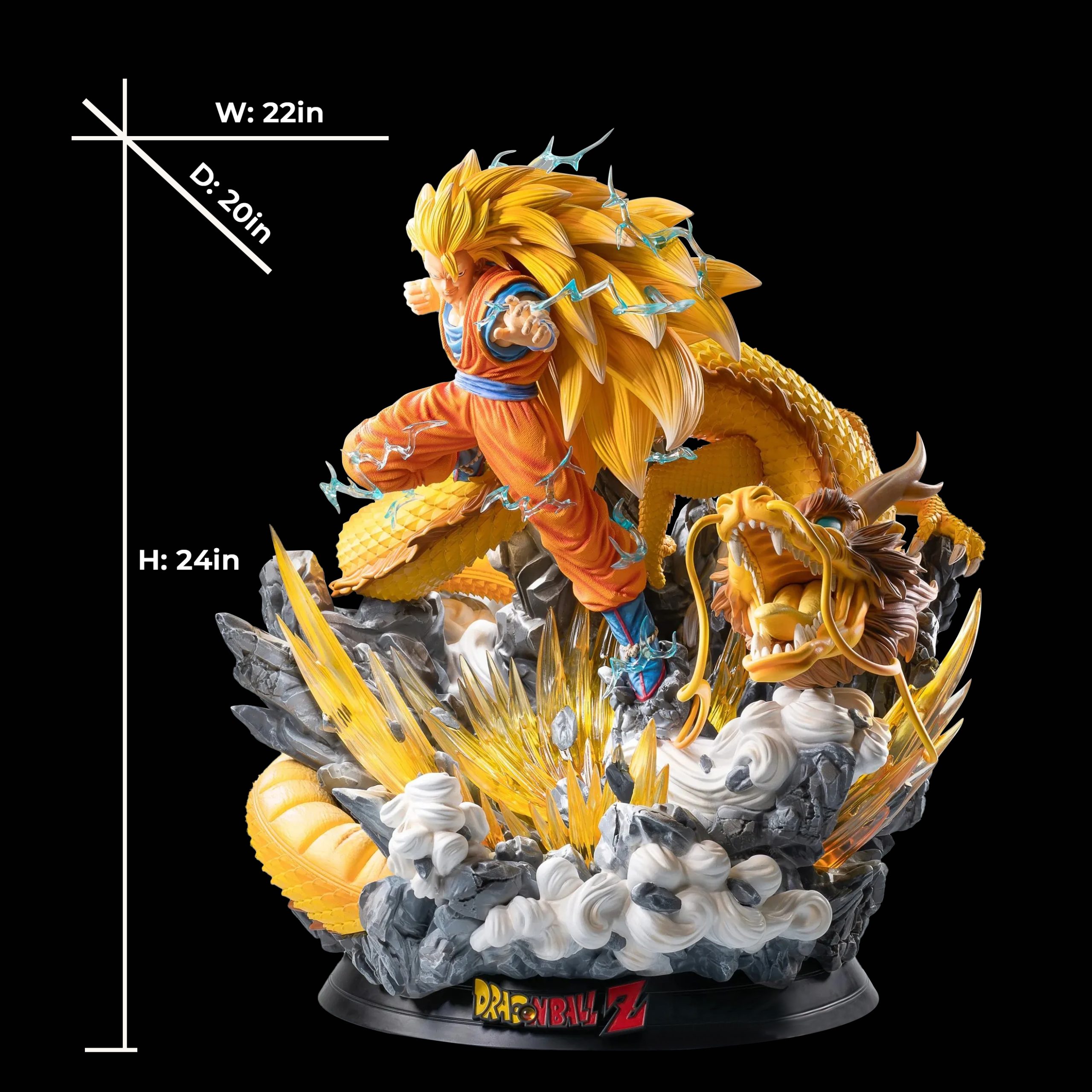 Dragon Ball Goku SSJ3 Dragon Fist Resin Statue | 60cm
