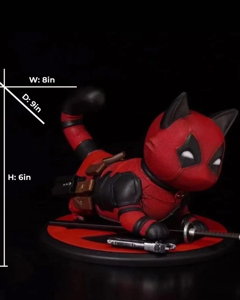 Marvel Deadpool Cat Resin Statue