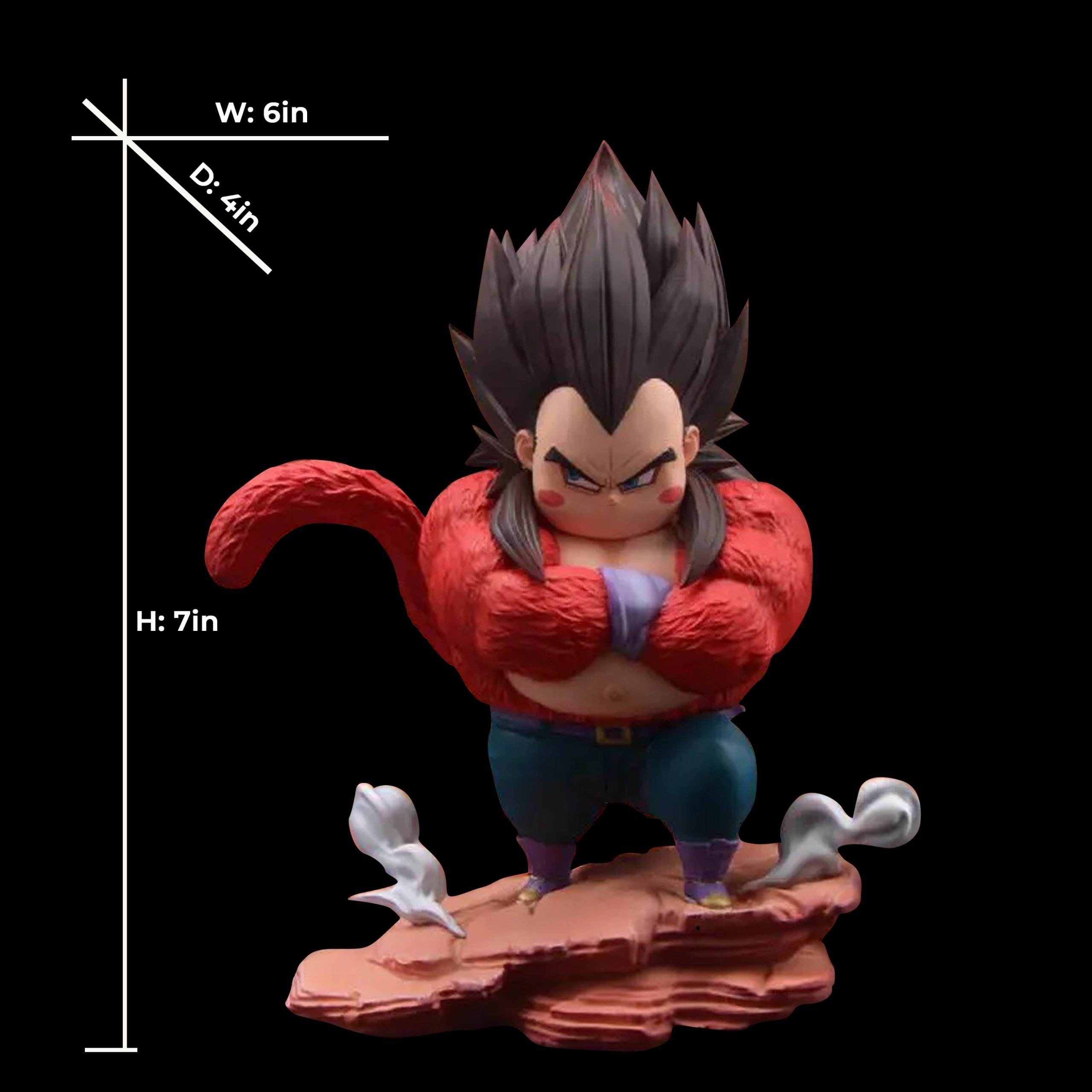 Dragon Ball GT Super Saiyan4 Fat Vegeta Resin Statue | 18cm