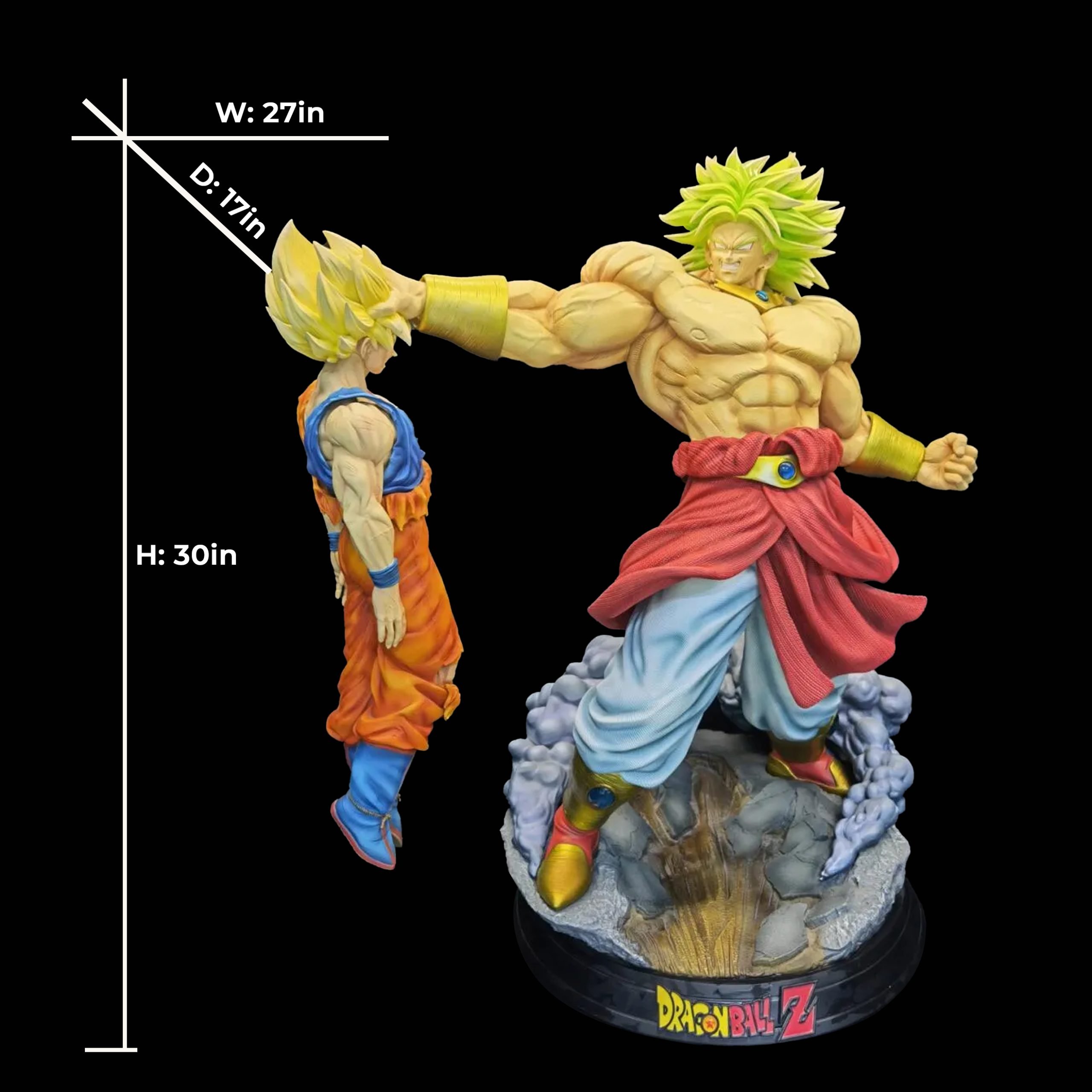 Dragon Ball Broly VS Goku Resin Statue