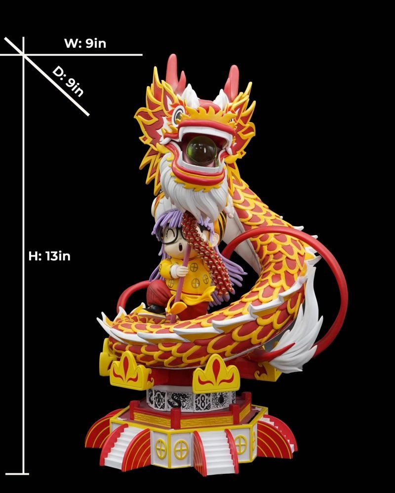 Alare Dr. Slump and Dragon Resin Statue