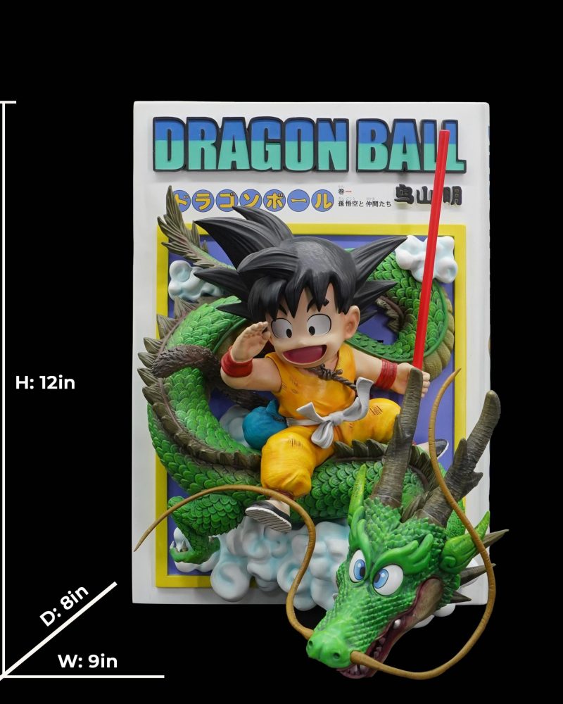 Dragon Ball Kid Goku Shenron Resin Statue