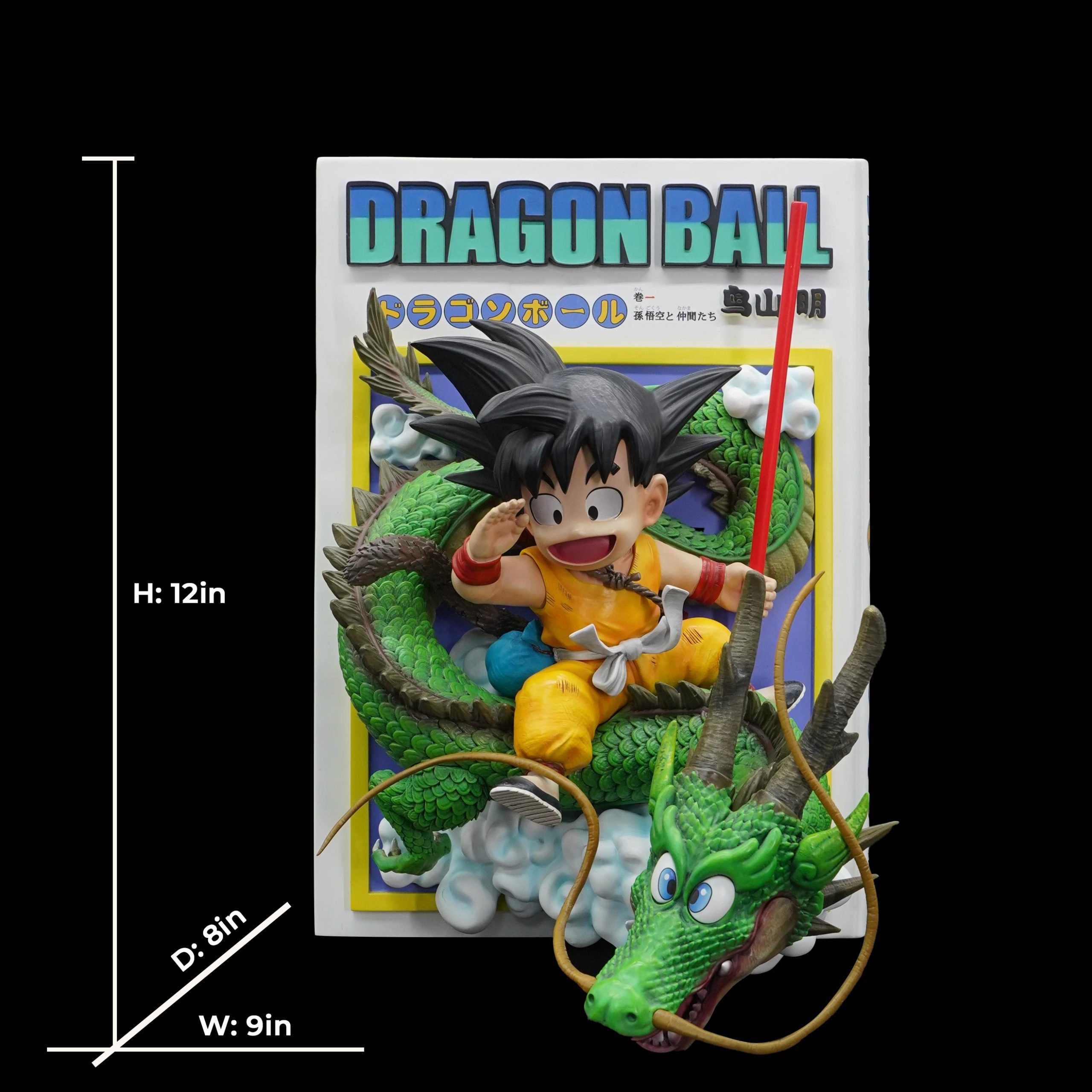 Dragon Ball Kid Goku Shenron Resin Statue