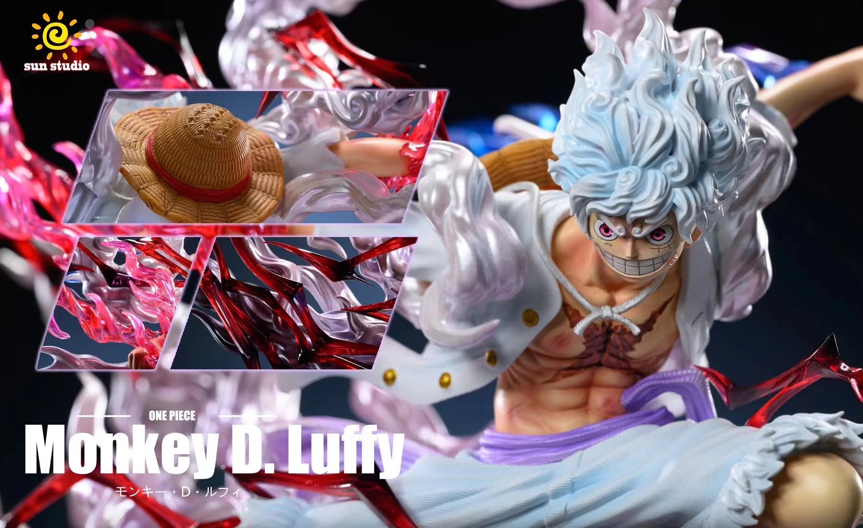 【pre order】One Piece Sun Studio Nika Luffy Resin Statue 22cm - Image 2
