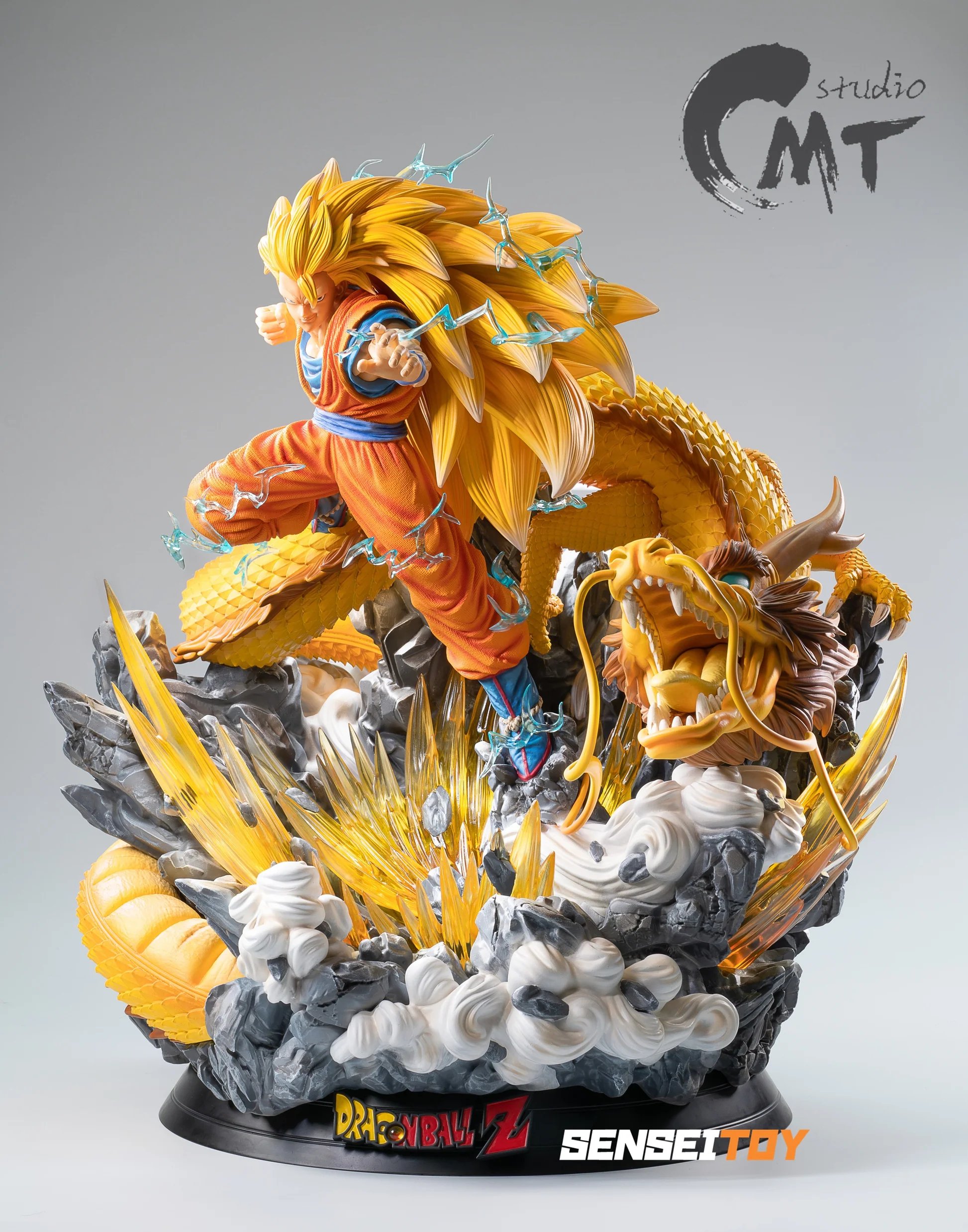 【pre order】Dragon Ball Goku SSJ3 Dragon Fist Resin Statue | 1/4 80cm - Image 2