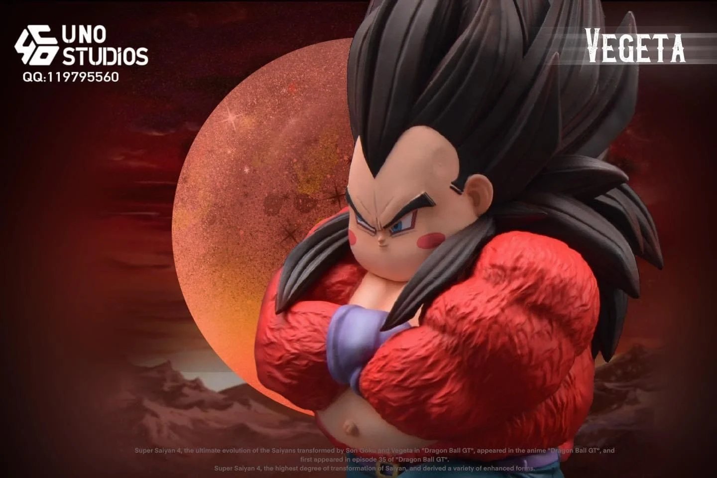 【pre order】Dragon Ball GT SSJ4 Fat Vegeta Resin Statue | 18cm - Image 2