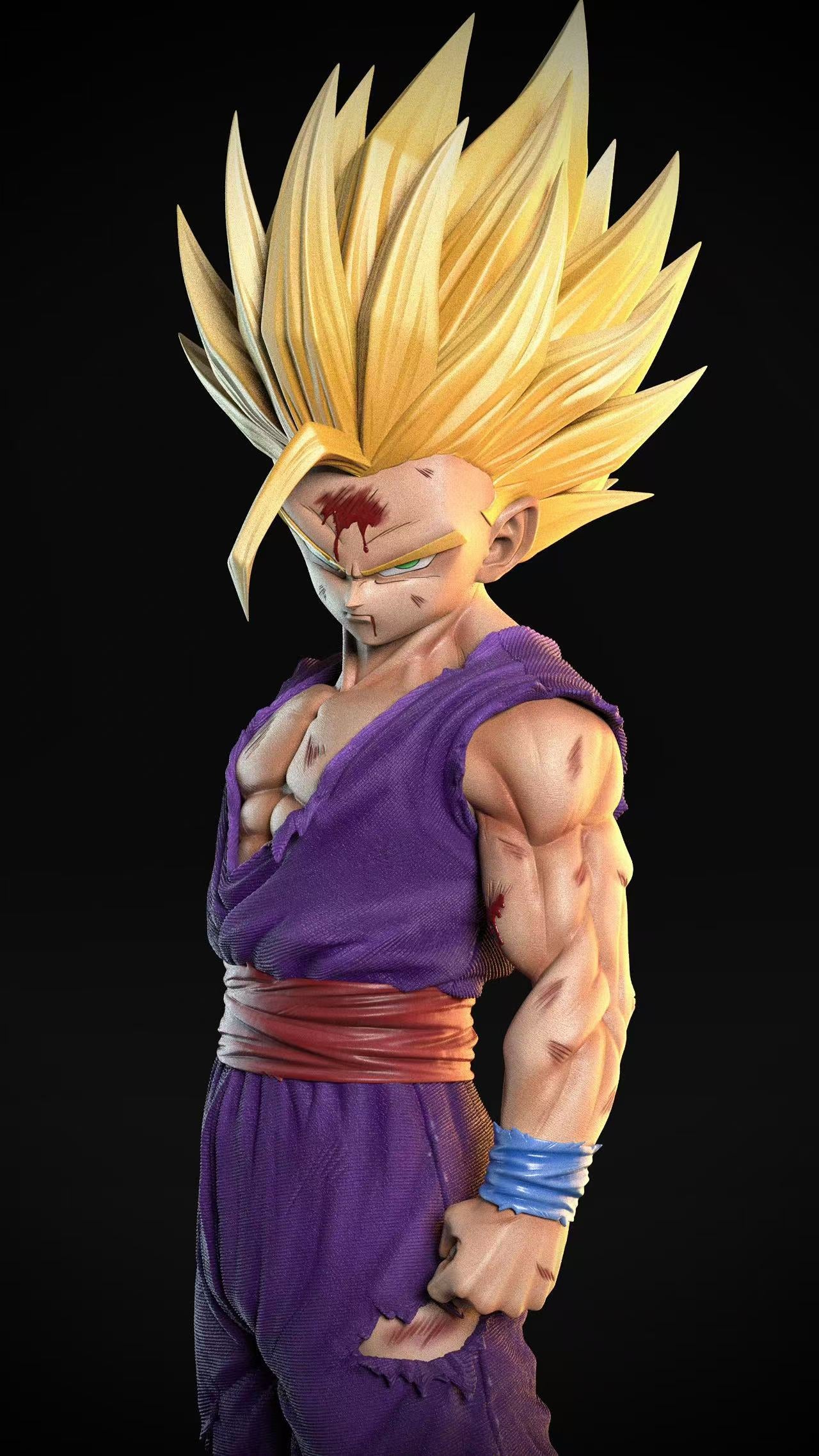 【pre order】Dragon Ball SSJ2 Gohan 1/6 & 1/4 Scale Resin Statue - Image 6