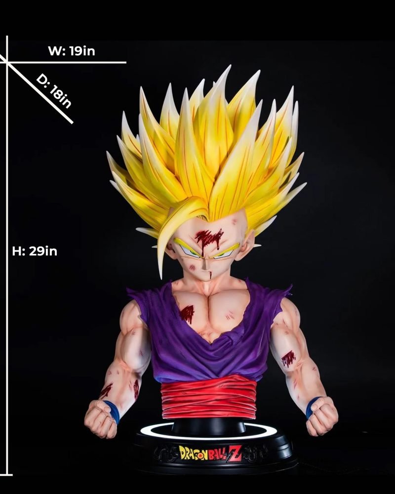 Dragon Ball Life Size SSJ Gohan Bust