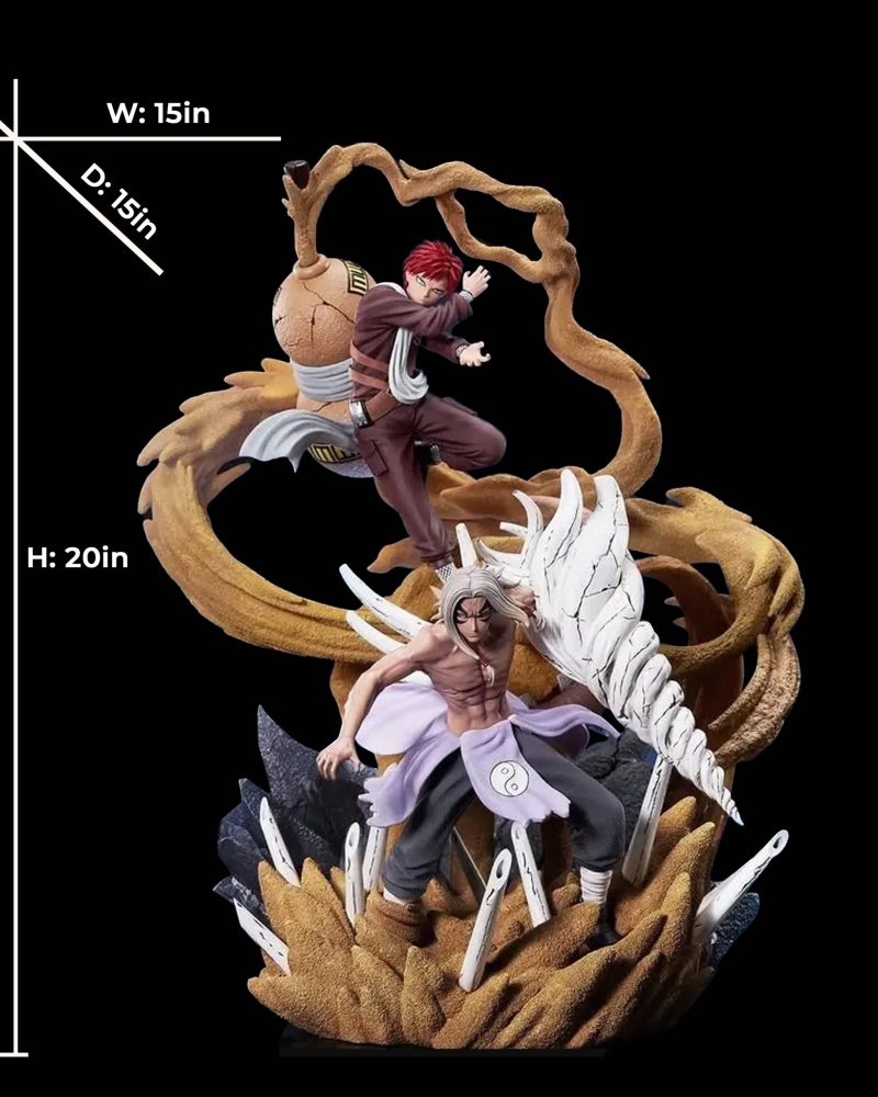 Naruto Gaara & Kimimaru Resin Statue