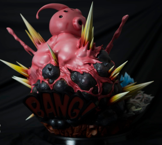 【pre order】Dragon Ball Gotenks Resin Statue 1/6 Scale with Majin Buu - 图片 4