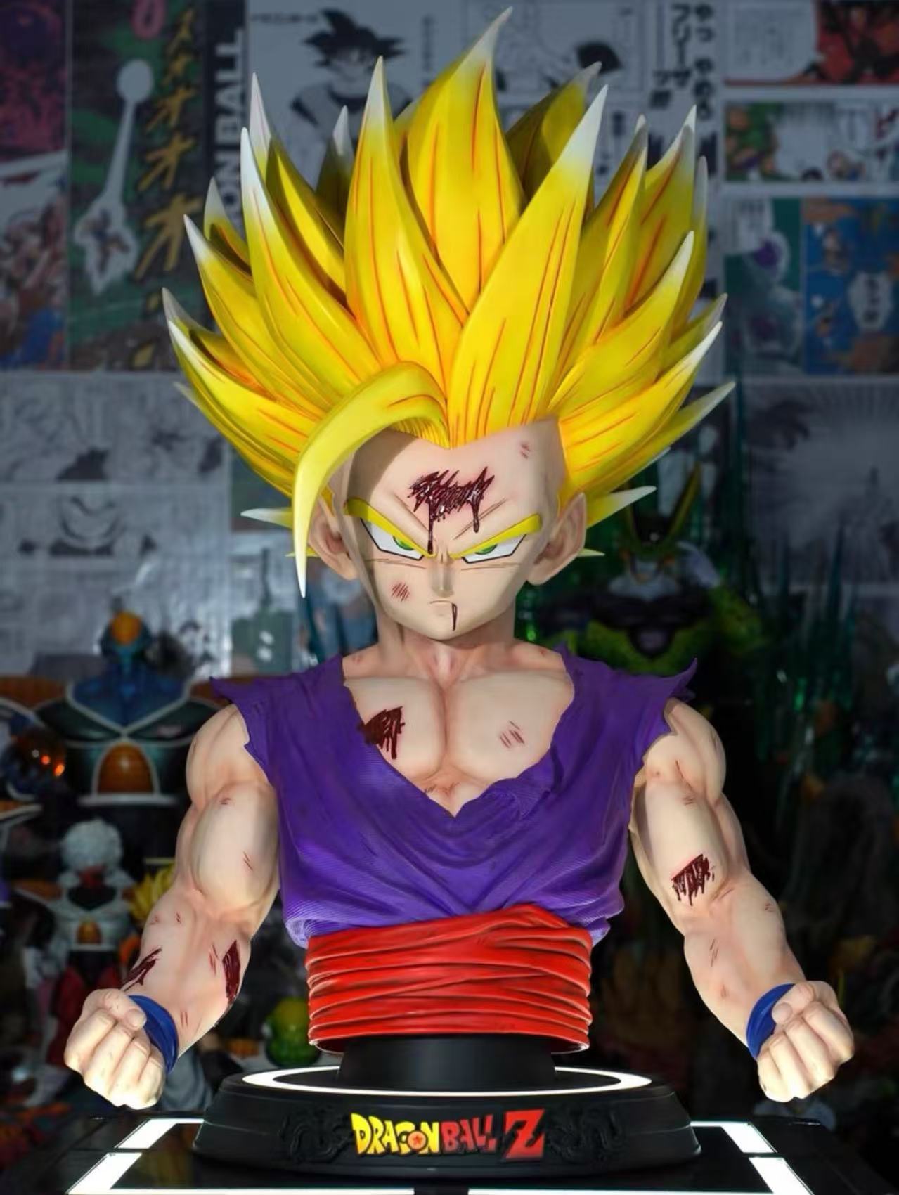 【pre order】Dragon Ball Life Size SSJ Gohan Bust Statue - Image 3