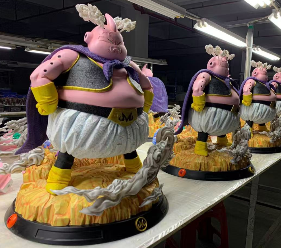 【pre order】Majin Buu Resin Statue 1/4 Scale – 4 Heads 53cm - Image 6