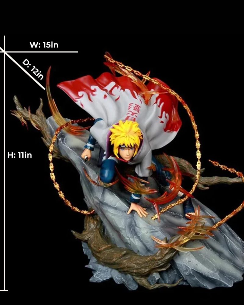 Naruto Shining Yellow Namikaze Minato Character Resin Statue