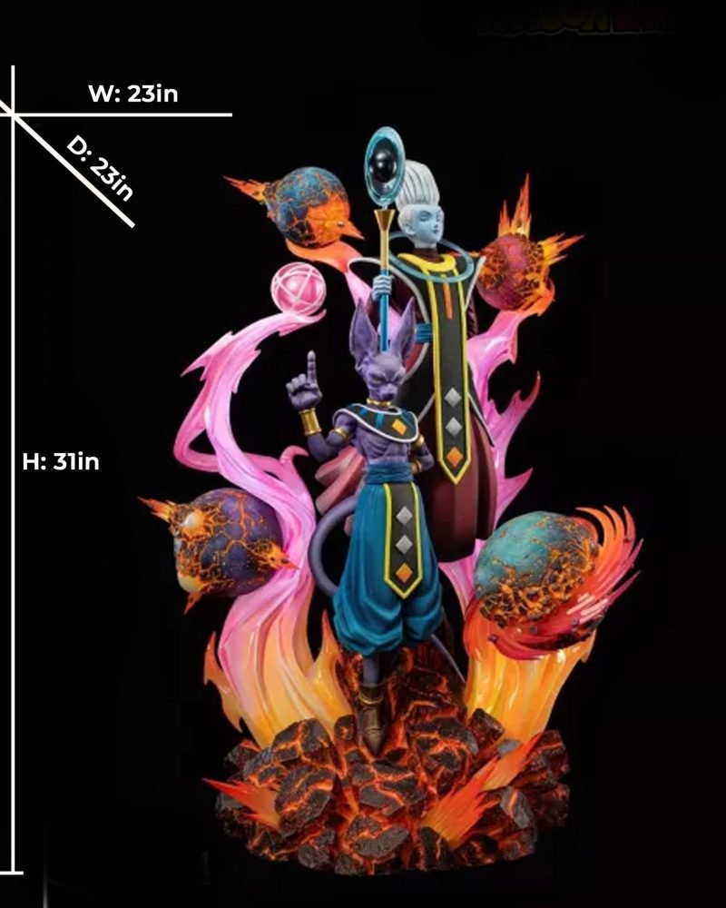 Dragon Ball Super Beerus & Whis 1/4 H80cm Resin Statue