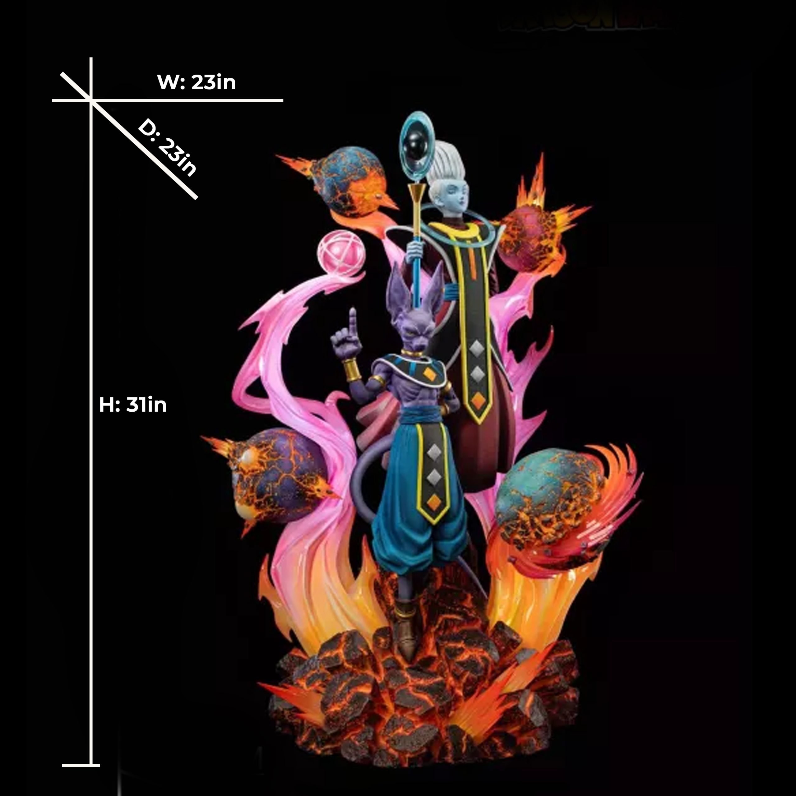 Dragon Ball Super Beerus & Whis 1/4 H80cm Resin Statue