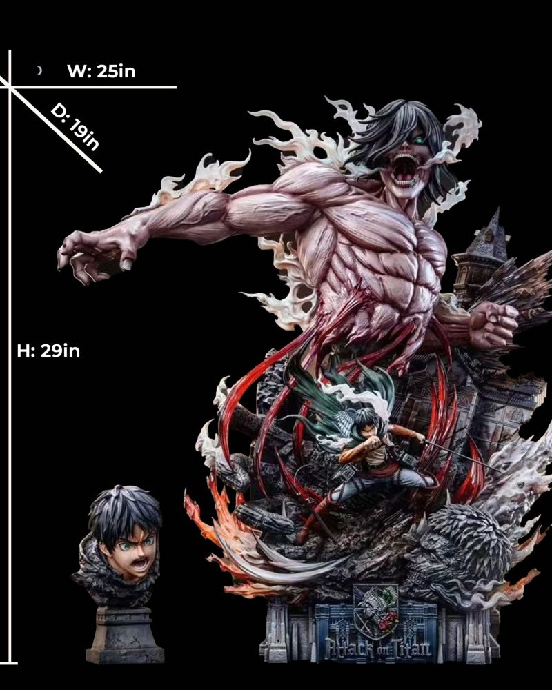 Attack on Titan Hertz Studio Eren Jaeger Resin Statue