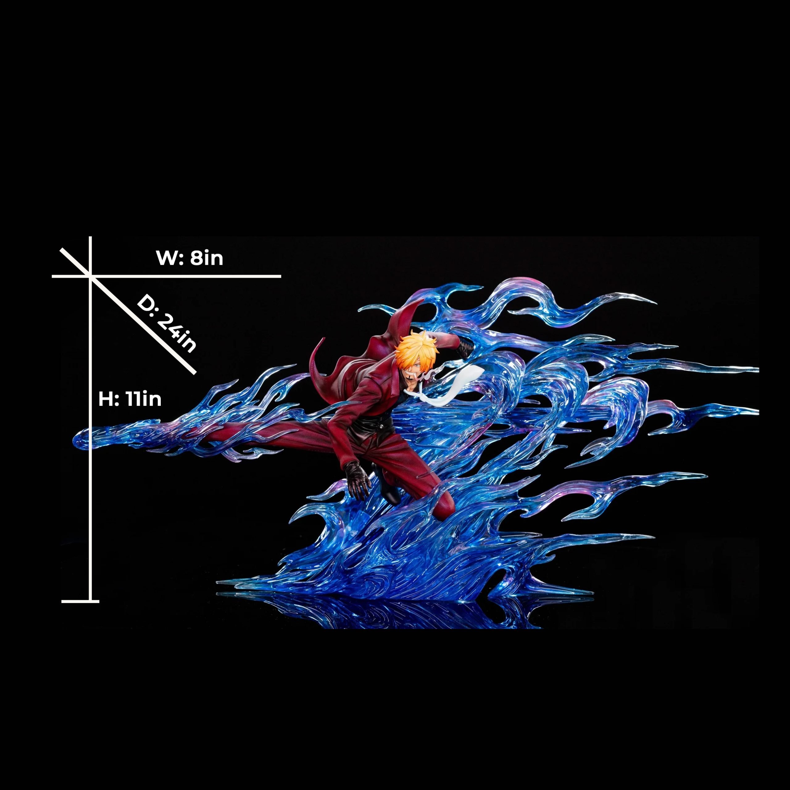 One Piece Drift Sanji Resin Statue H28cm