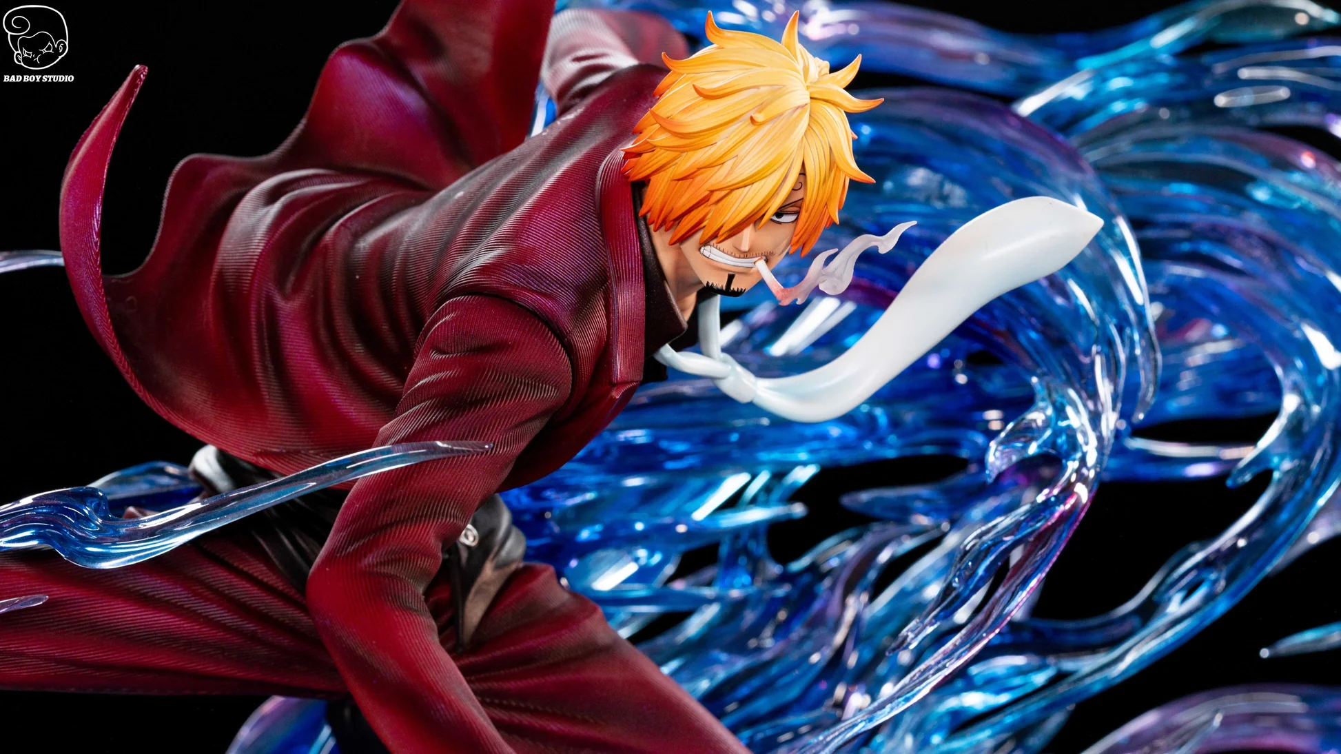 【pre order】 One Piece Sanji Drift Resin Statue – 28cm - Image 3