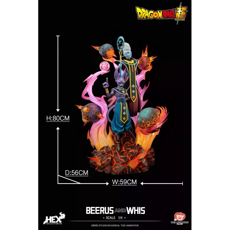 【pre order】Beerus & Whis 1/4 Resin Statue – 80cm (Licensed) - Image 2