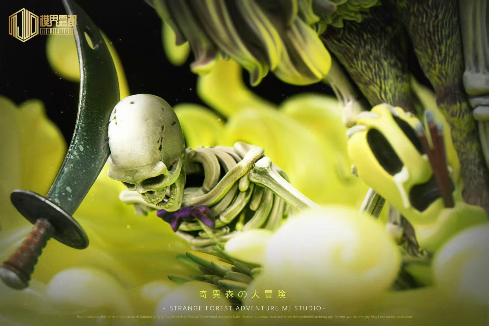 【pre order】 One Piece Brook & Skeleton Sheep Resin Statue – 38cm - Image 5