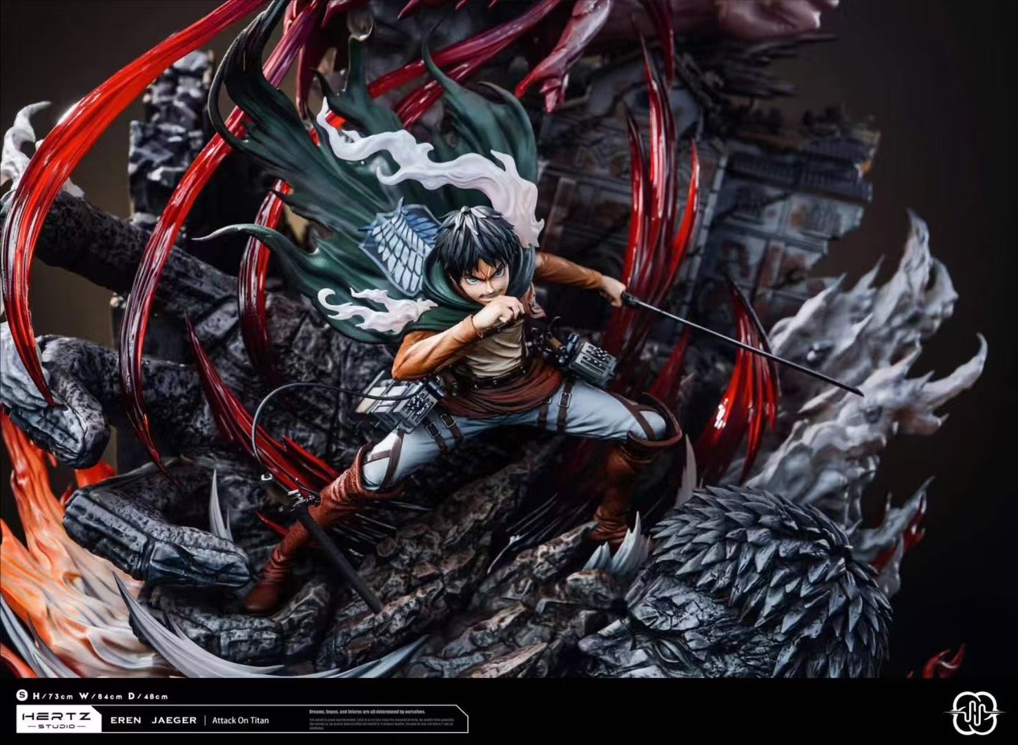 【pre order】 Eren Jaeger 1/6 Resin Statue – 73cm | Hertz Studio - Image 2