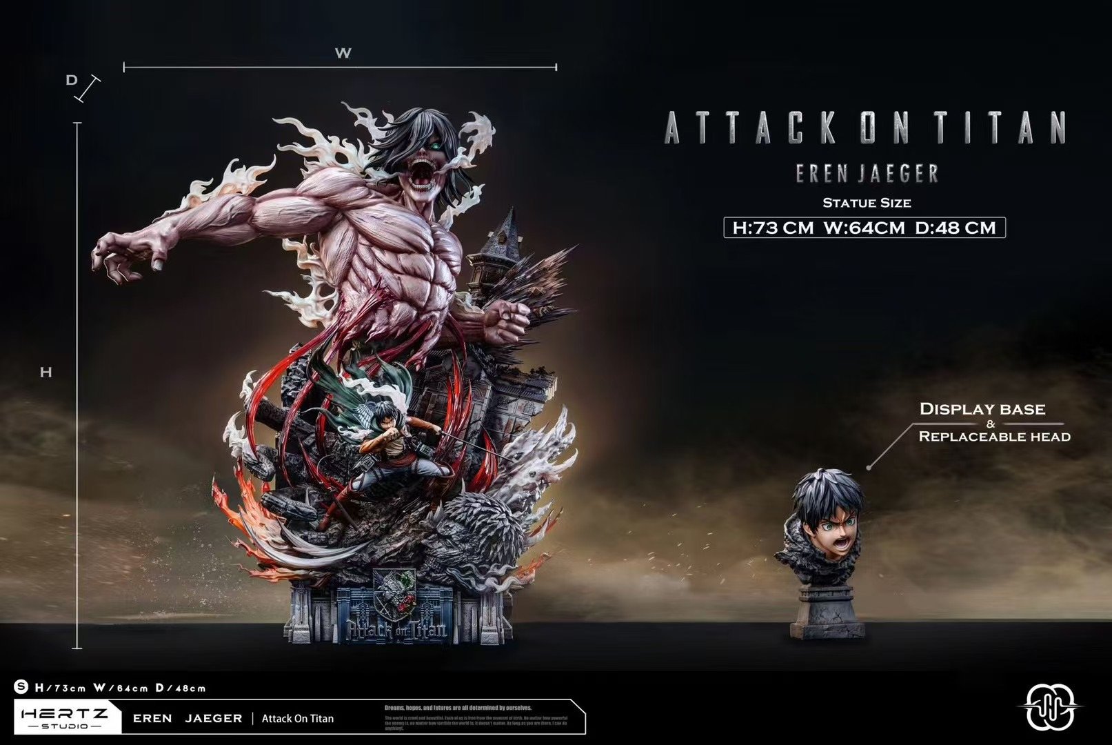 【pre order】 Eren Jaeger 1/6 Resin Statue – 73cm | Hertz Studio - Image 6