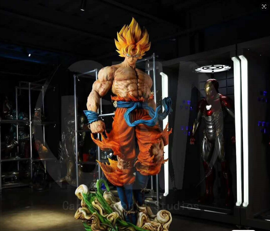 【pre order】Goku SSJ2 Life-Size Statue – Dragon Ball Z 240cm - Image 8