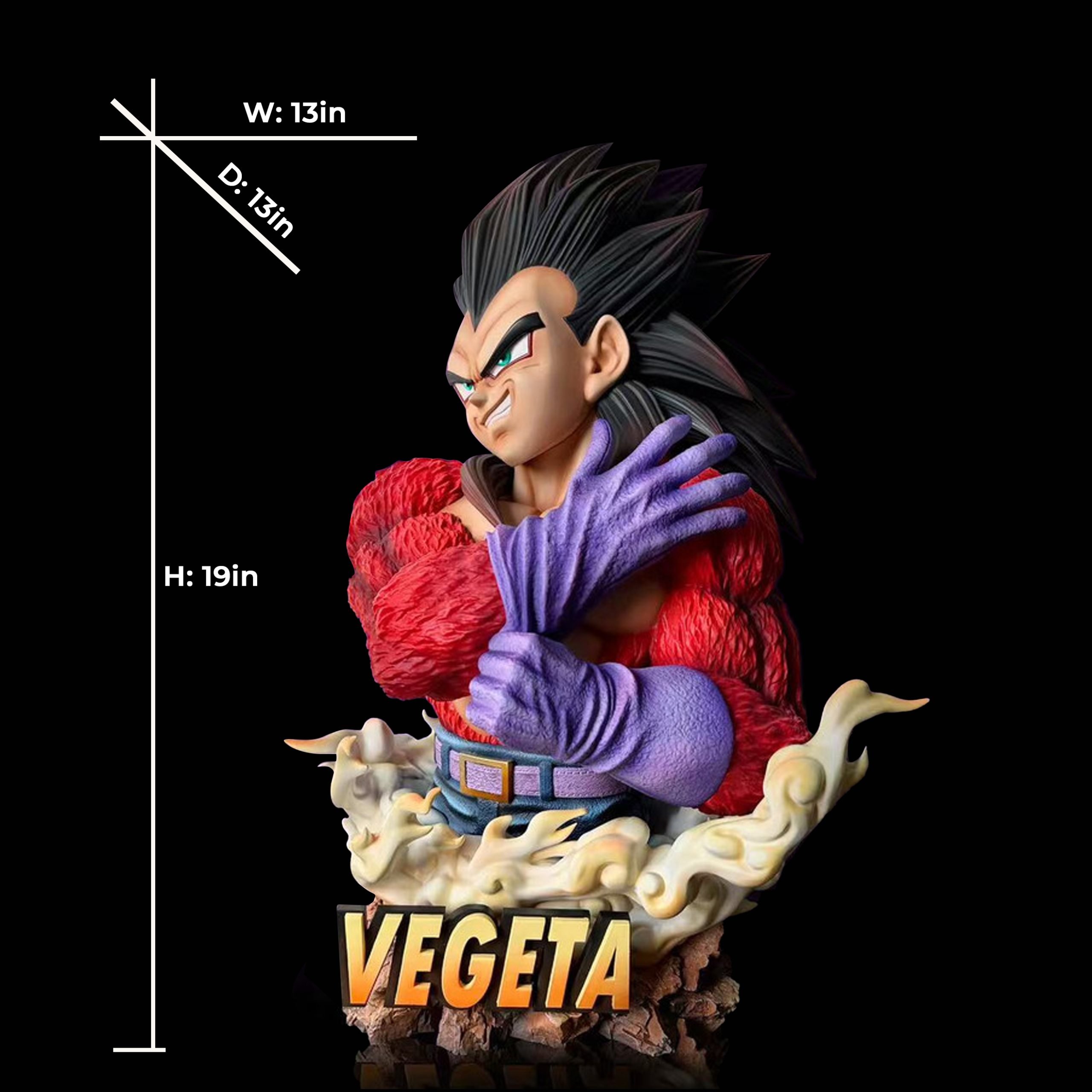 Dragon Ball Violent Bear SSJ4 Vegeta Resin Bust Statue