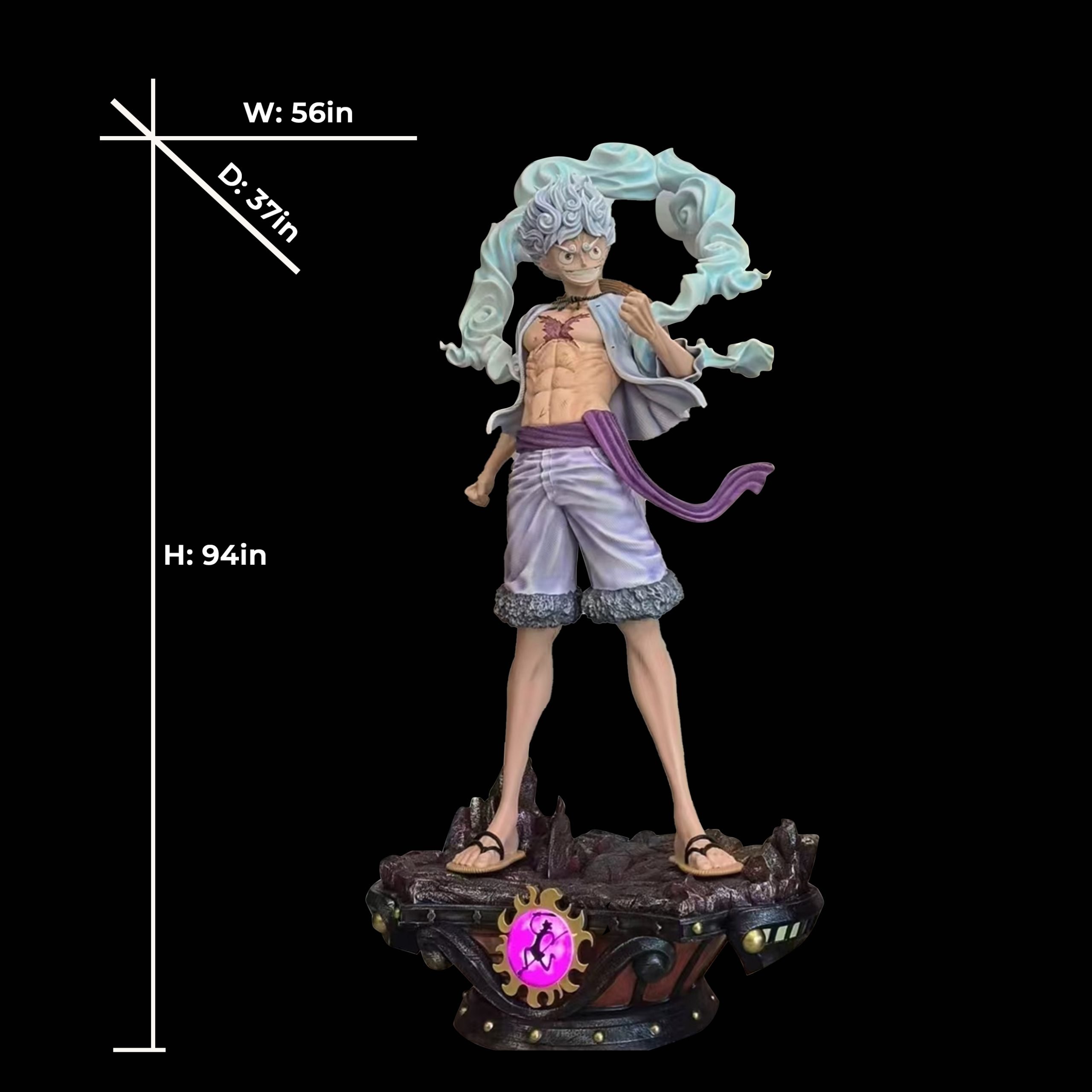 One Piece Life Size Gear 5 Nika Monkey D. Luffy H239cm