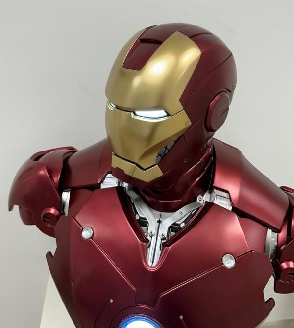 【pre order】Iron Man Mark 3 Life-Size Bust – Premium Resin Statue H79cm - Image 6