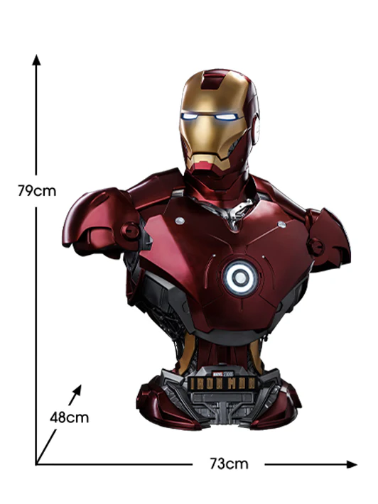【pre order】Iron Man Mark 3 Life-Size Bust – Premium Resin Statue H79cm - Image 10