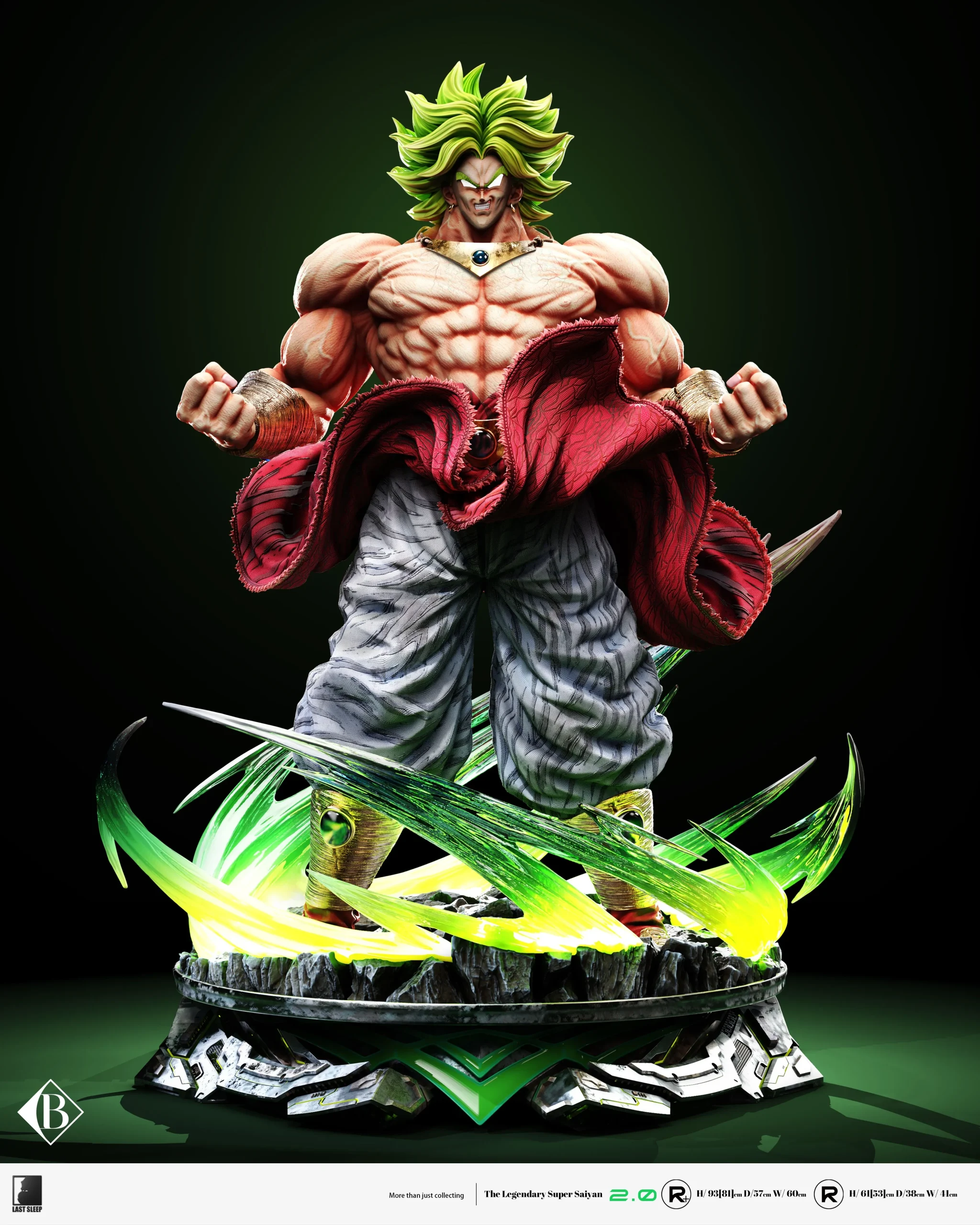 【pre order】Last Sleep Broly 2.0 Resin Statue – Dragon Ball 1/4 & 1/6 Scale - Image 3