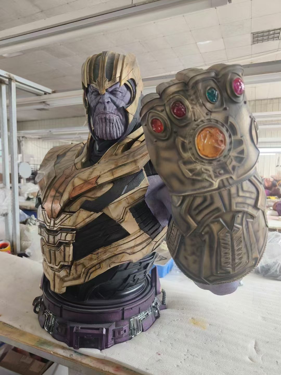 【pre order】Thanos Life-Size Bust Resin Statue Avengers Endgame 113cm - Image 6