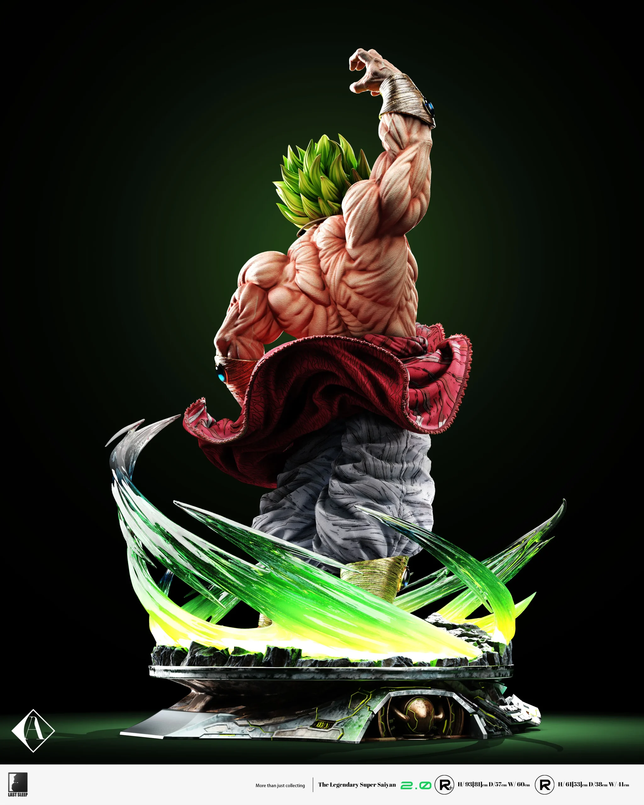【pre order】Last Sleep Broly 2.0 Resin Statue – Dragon Ball 1/4 & 1/6 Scale - Image 9