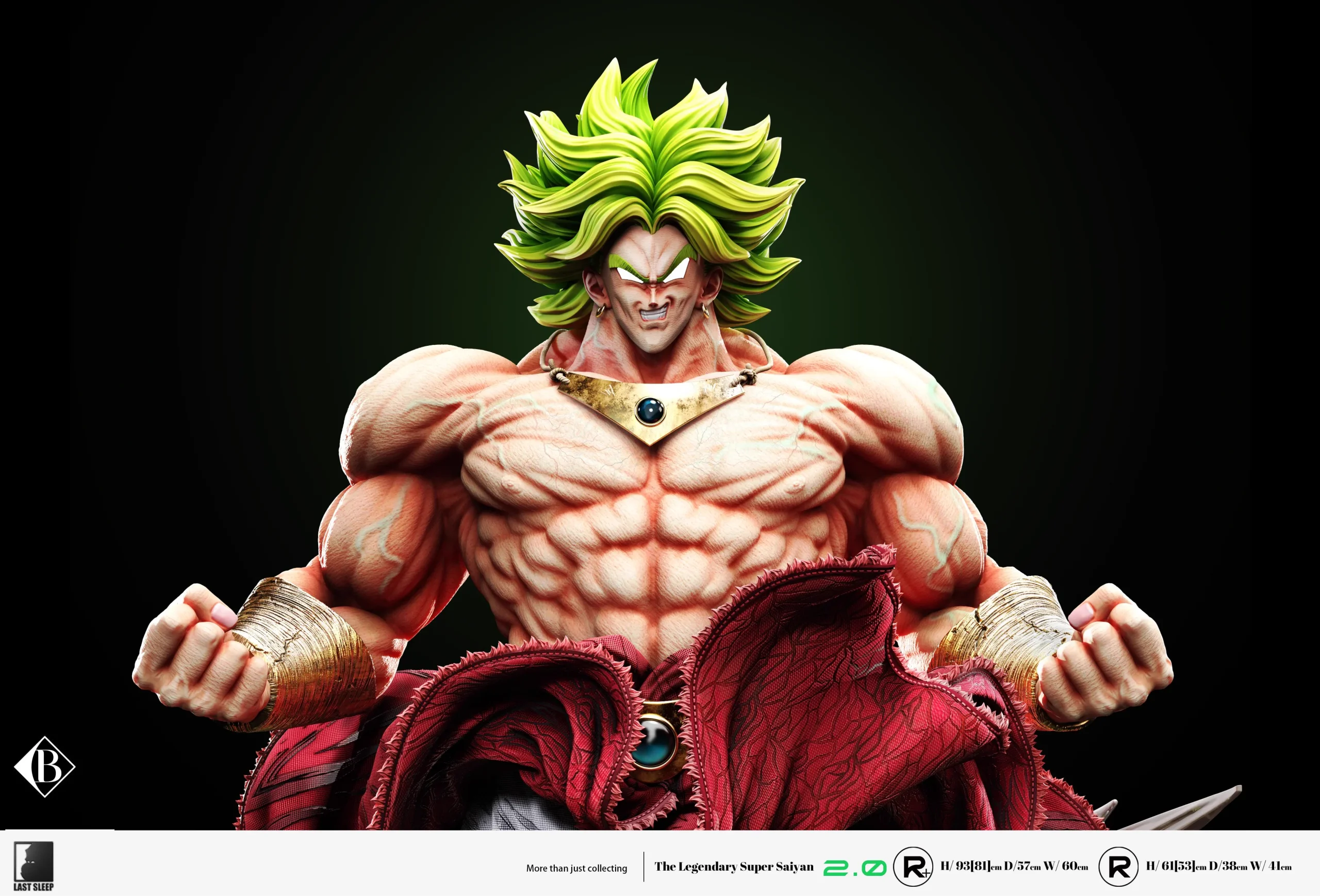 【pre order】Last Sleep Broly 2.0 Resin Statue – Dragon Ball 1/4 & 1/6 Scale - Image 12