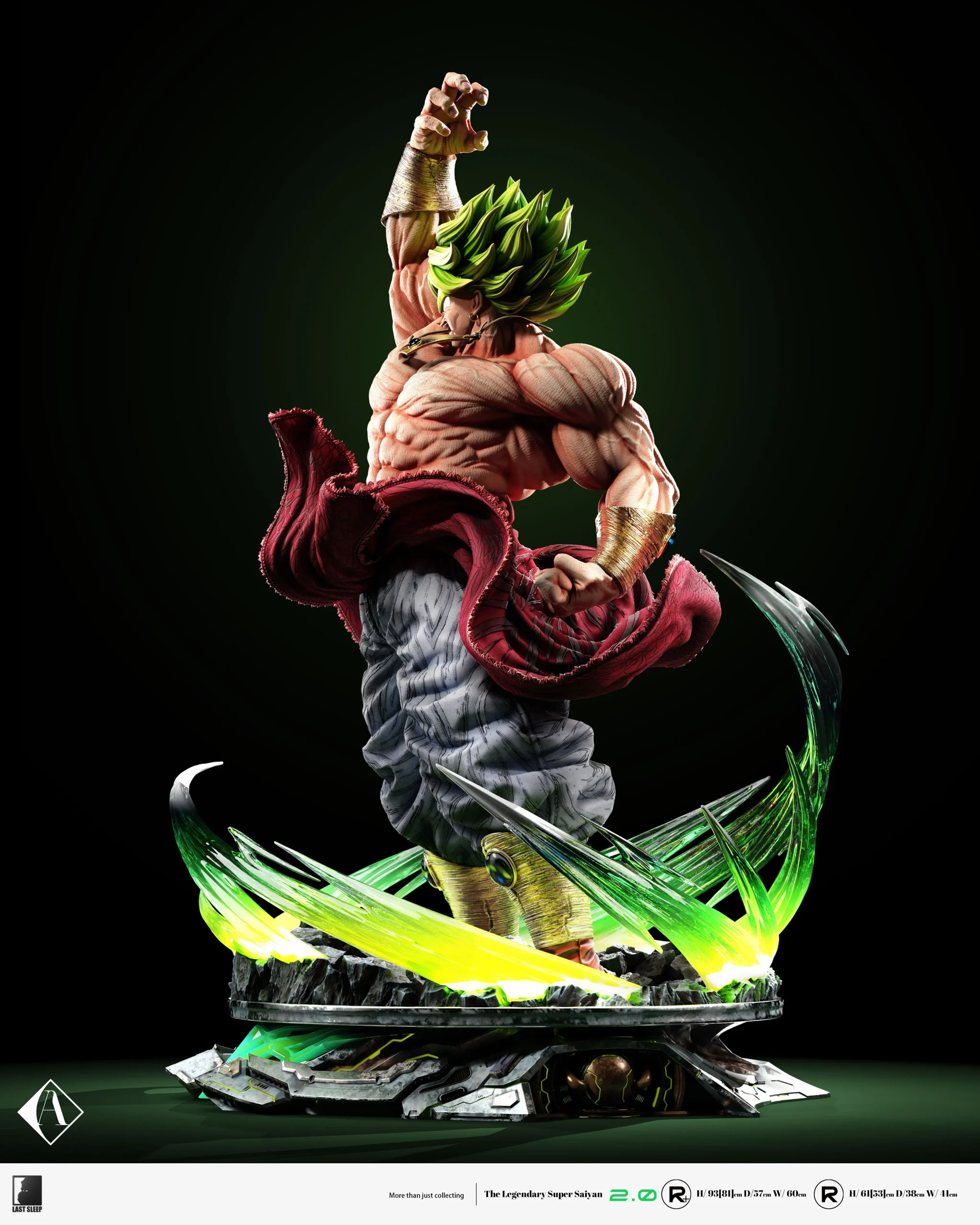 【pre order】Last Sleep Broly 2.0 Resin Statue – Dragon Ball 1/4 & 1/6 Scale - Image 5