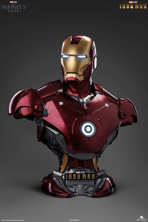 【pre order】Iron Man Mark 3 Life-Size Bust – Premium Resin Statue H79cm - Image 3