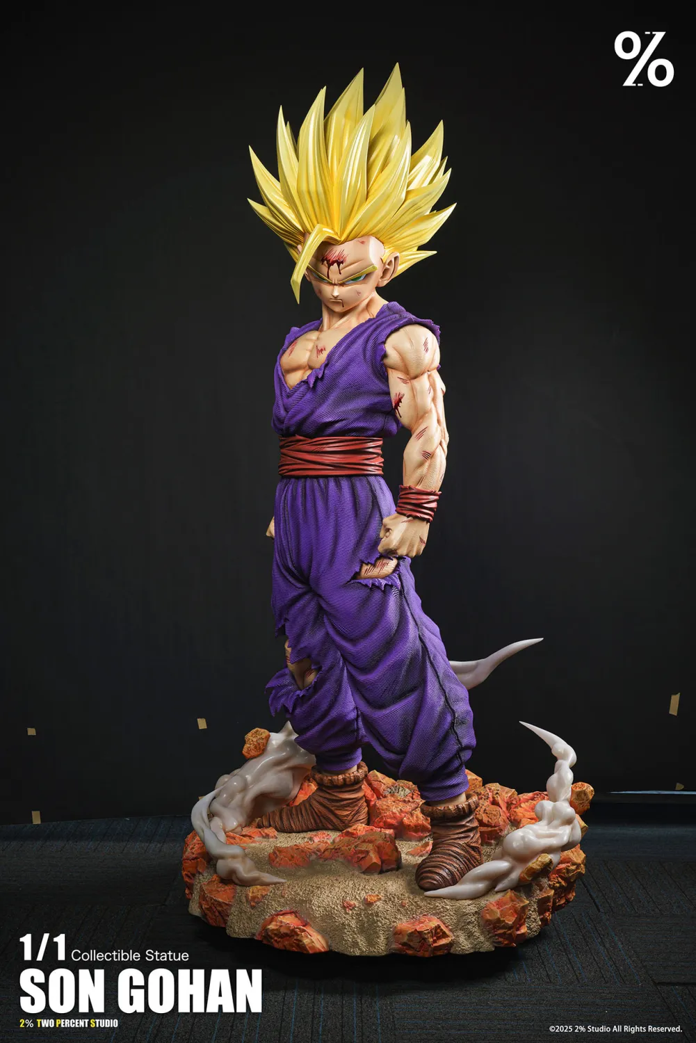 【pre order】Super Saiyan 2 Gohan Life-Size Resin Statue 1/1 - Image 5