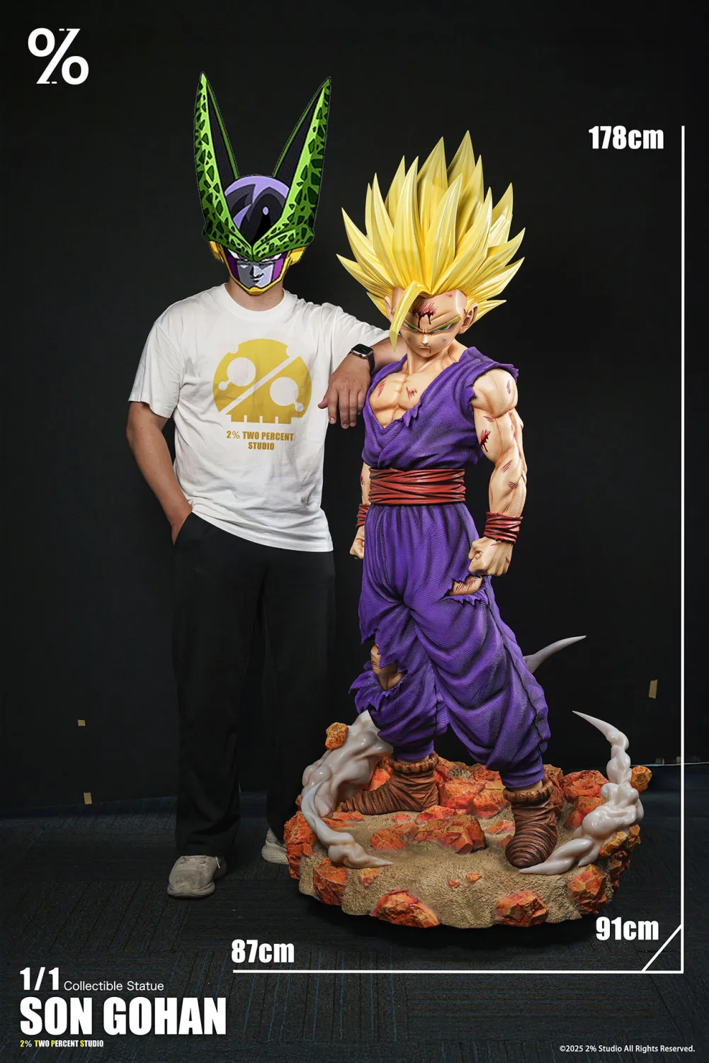 【pre order】Super Saiyan 2 Gohan Life-Size Resin Statue 1/1 - Image 2