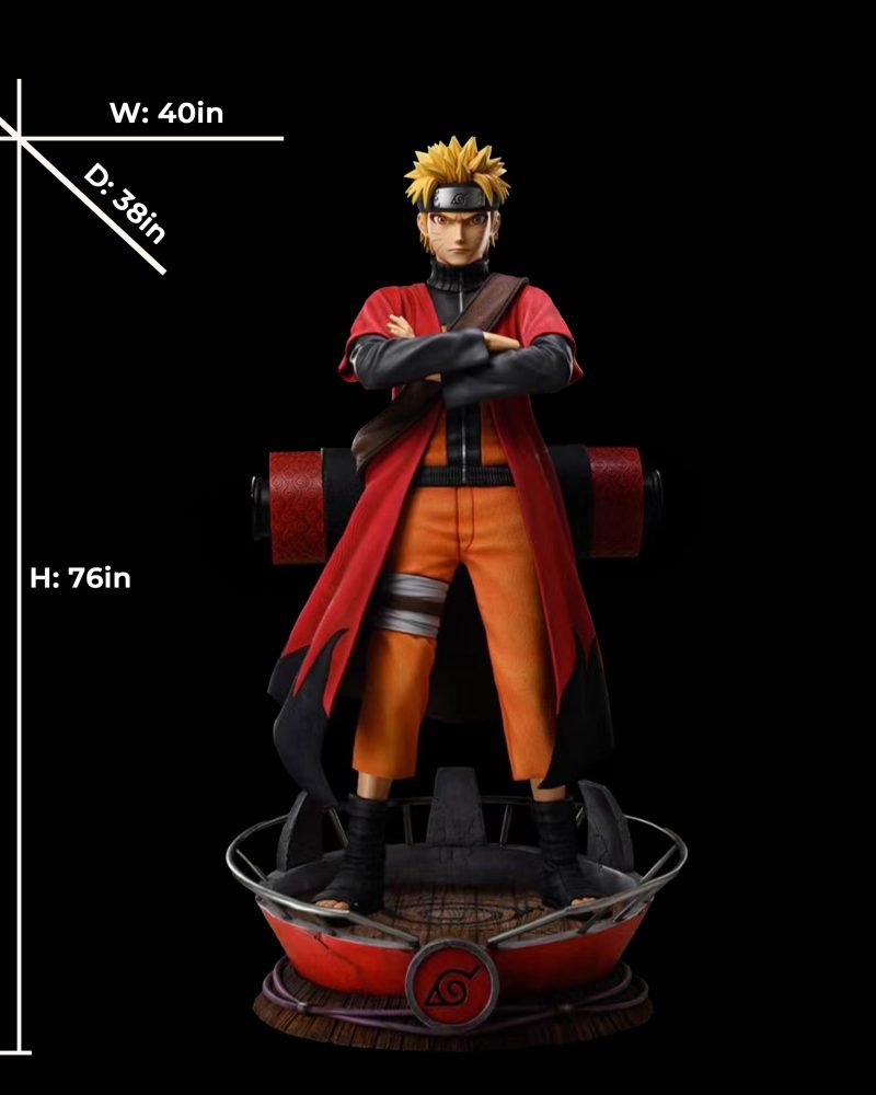 【pre order】Naruto Uzumaki Two Heads Life-Size Resin Statue 192cm